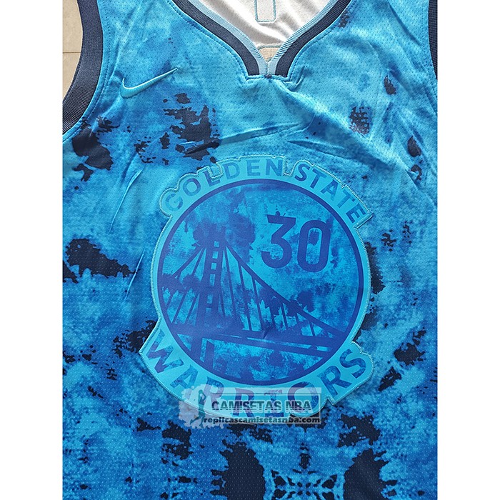 Camiseta Golden State Warriors Stephen Curry NO 30 Select Series 2023 Azul